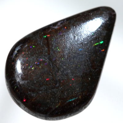 SOLID BOULDER OPAL Sparkles of bright red and green SEE VIDEO 